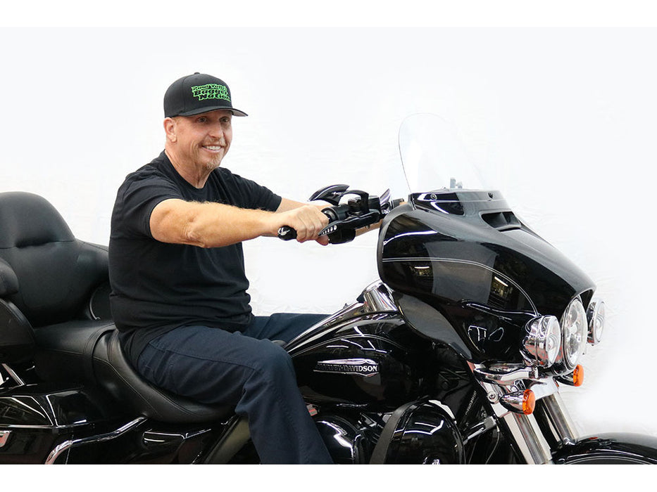 12in. x 1-1/4in. Bagger Monkey Handlebar - Black. Fits Ultra Models 1996-2024 and Street Glide 1996-2023