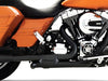 Right Side Tuck & Under Headers - Black. Fits Touring 2009-2016.