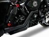 TRUE Dual Headers - Black. Fits Touring 2017up