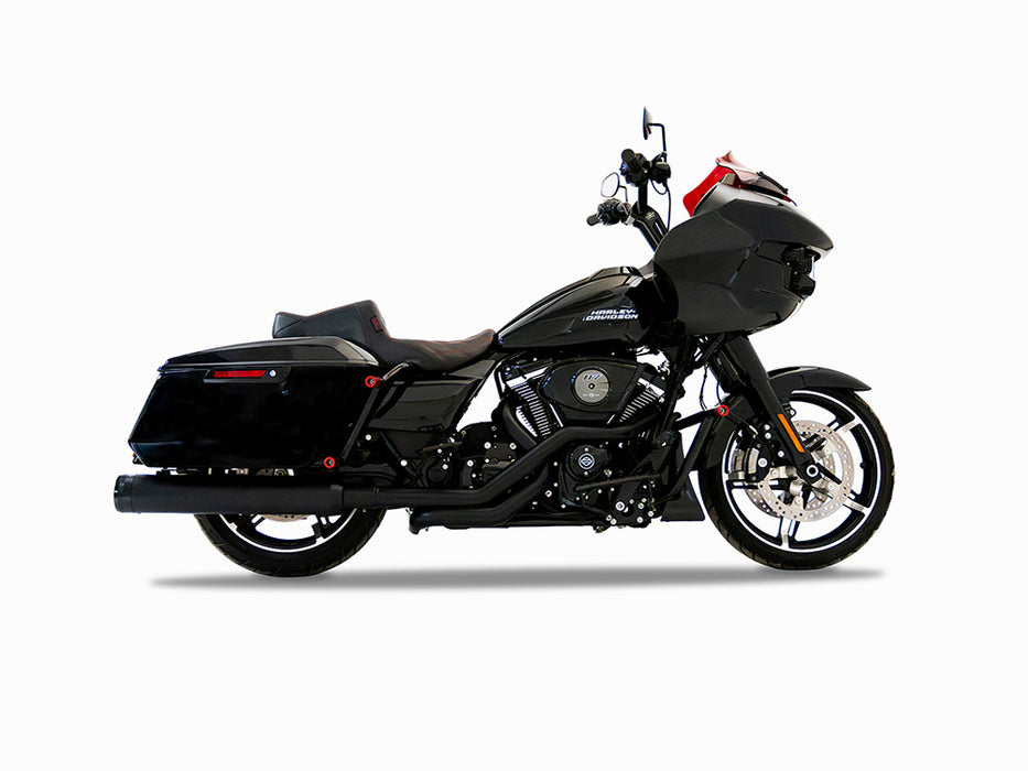 TRUE Dual Headers - Black. Fits Touring 2017up