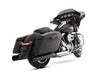 4in. Slip-On Mufflers - Black with Black End Caps. Fits Touring 1995-2016 & Trike 2017-2020.