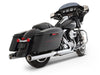 4in. Slip-On Mufflers - Chrome with Chrome End Caps. Fits Touring 2017up.