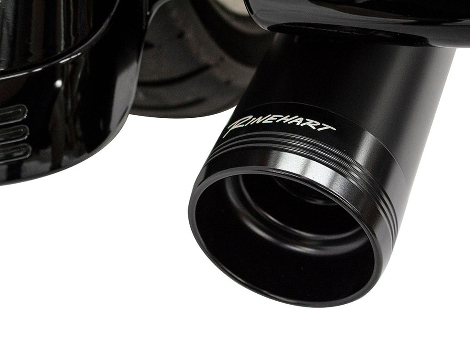4-1/2in. MotoPro 45 Traditional Slip-On Mufflers - Black with Black End Caps. Fits Touring 2017up.