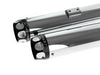 3in. Slip-On Mufflers - Chrome with Black Scalloped End Caps. Fits Softail Deuce 2007 & Fat Boy 2007-2017
