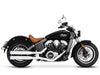 3-1/2in. Slip-On Mufflers - Chrome with Black End Caps. Fits Indian Scout 2015-2024