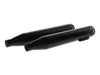 3-1/2in. Slip-On Mufflers - Black with Black End Caps. Fits Indian Scout 2015-2024