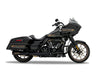 4-1/2in. HP45 Slip-On Short Race Inspired Mufflers - Black with Bronze End Caps. Fits Touring 2017up