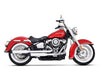 3-1/2in. Slip-On Mufflers - Chrome with Black End Caps. Fits Heritage Classic 2018-2024 & Deluxe 2018-2020