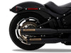 3-1/2in. Slip-On Mufflers - Black with Bronze End Caps. Fits Softail Slim, Street Bob, Standard & Low Rider Models 2018-2024 & Breakout & Fat Boy 2018up