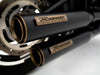 3-1/2in. Slip-On Mufflers - Black with Bronze End Caps. Fits Softail Slim, Street Bob, Standard & Low Rider Models 2018-2024 & Breakout & Fat Boy 2018up