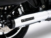 4in. HP40 Slip-On Muffler - Chrome with Black End Cap. Fits Softail Street Bob, Low Rider S, Low Rider ST & Heritage 2025up