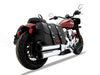 4in. Slip-On Mufflers - Chrome with Black End Caps. Fits Indian Cruiser 2022up