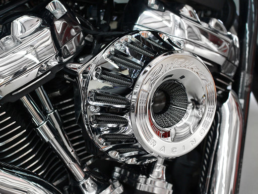 Moto Air Cleaner Kit - Chrome. Fits Touring 2017-2024 & Softail 2018-2024