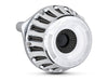 Moto Air Cleaner Kit - Chrome. Fits Big Twin 1993-2017 with CV Carb or Cable Operated Delphi EFI