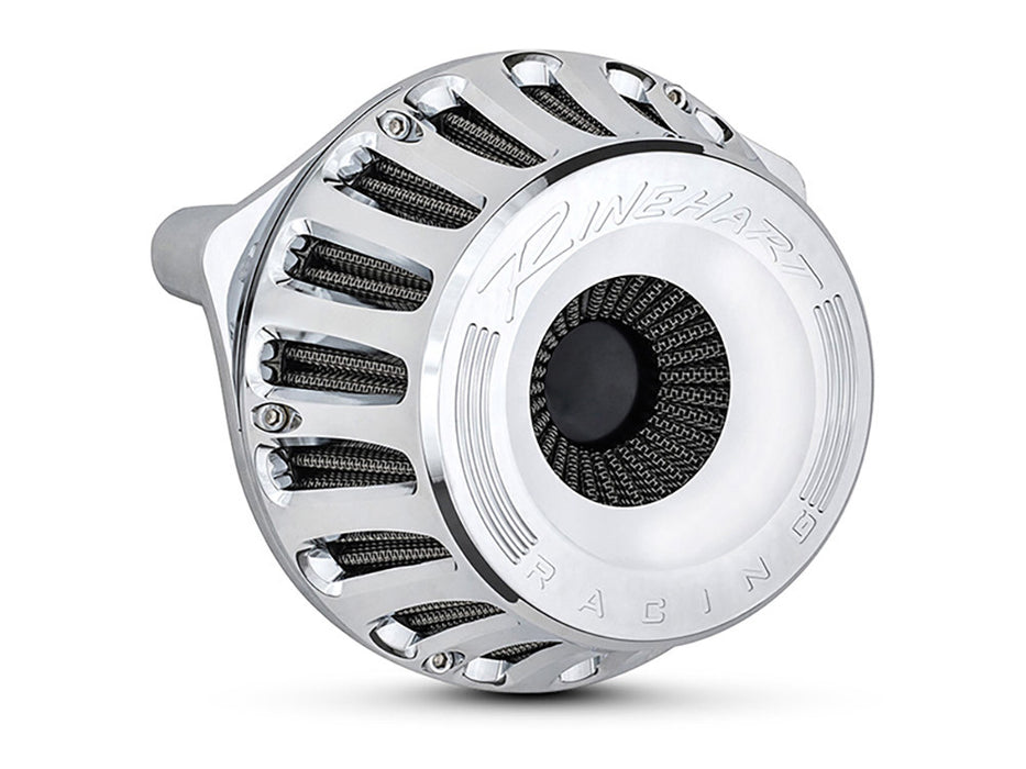Moto Air Cleaner Kit - Chrome. Fits Big Twin 1993-2017 with CV Carb or Cable Operated Delphi EFI