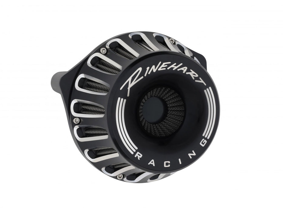Moto Air Cleaner Kit - Black. Fits Big Twin 1993-2017 with CV Carb or Cable Operated Delphi EFI