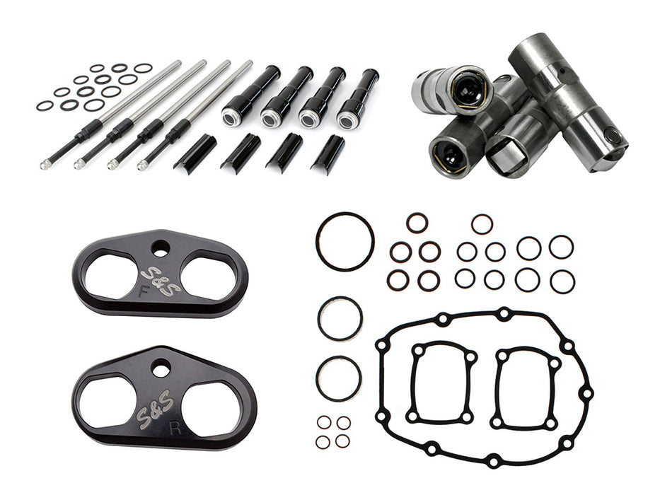 Cam Install Kit - Black Pushrods. Fits Milwaukee-Eight 2017up