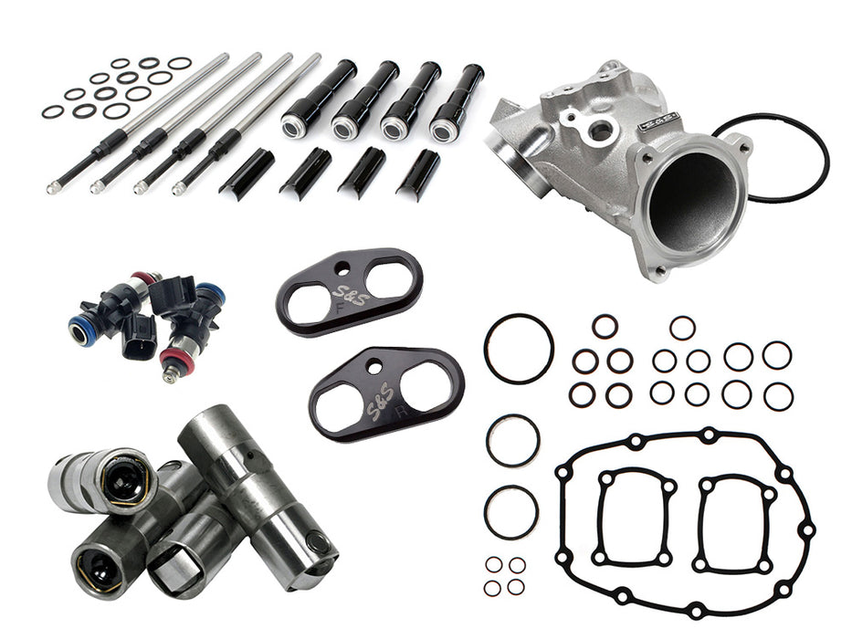 Power Plus Cam Install Kit - Black Pushrods. Fits Softail 2018-2024 & Most Touring 2017-2024