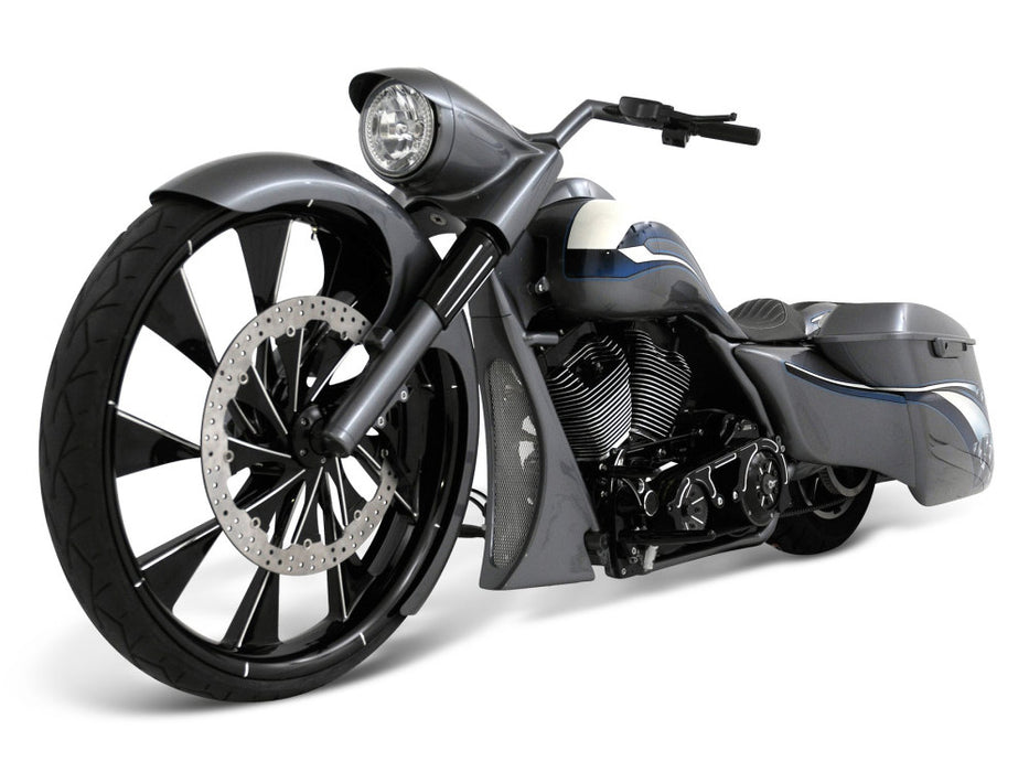 6in. wide, Straight Cut LS-2 Front Fender. Fits Most Touring 2014-2024 with 30in. Front Wheel.