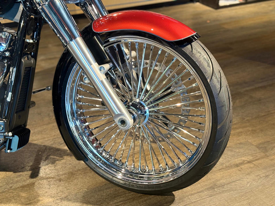 6in. wide, Straight Cut LS-2 Front Fender. Fits Fatboy 2018up with 23in. Front Wheel.