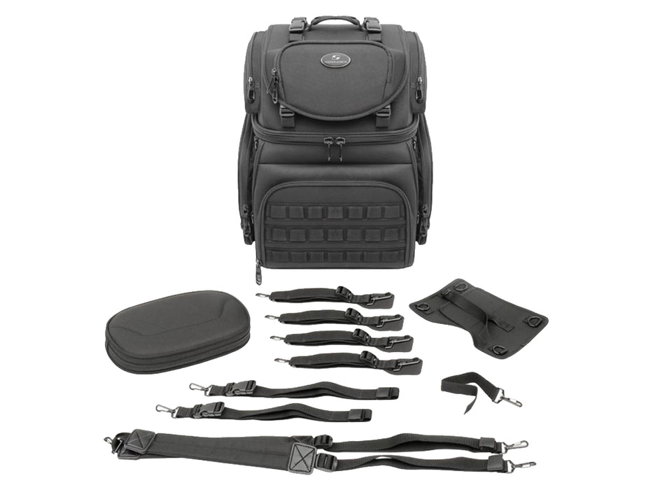 SADDLEMEN - BR3400 Tactical Back Seat/ Sissy Bar Bag
