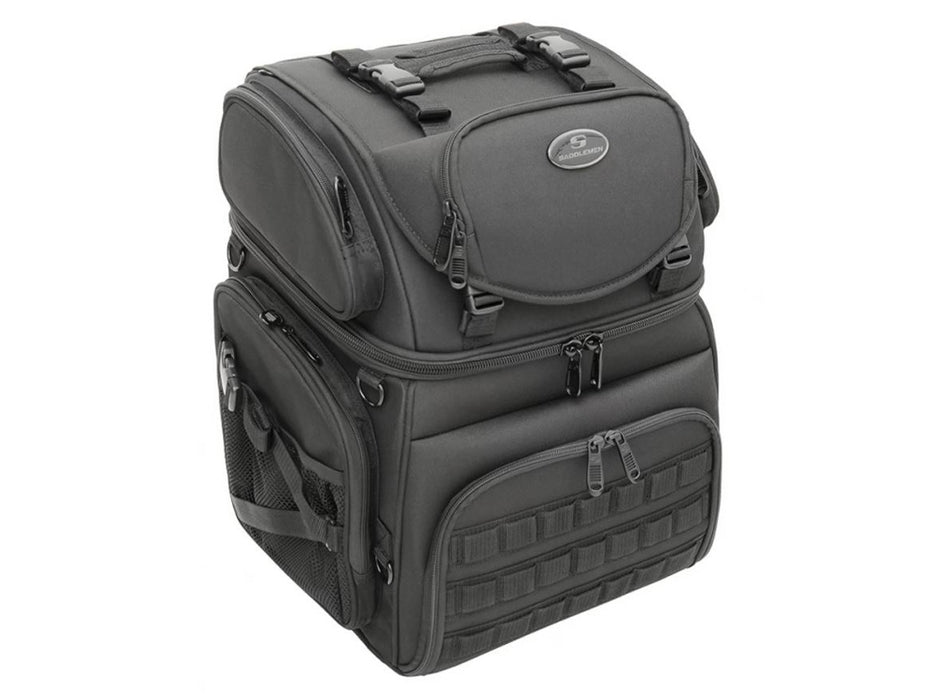 SADDLEMEN - BR3400 Tactical Back Seat/ Sissy Bar Bag