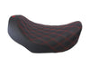 Renegade LS Solo Seat with Red Double Diamond Stitch. Fits Dyna 2006-2017.
