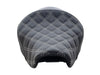 Renegade LS Solo Seat with White Double Diamond Lattice Stitch. Fits Sportster 2004-2021 with 4.5 Gallon Fuel Tank.