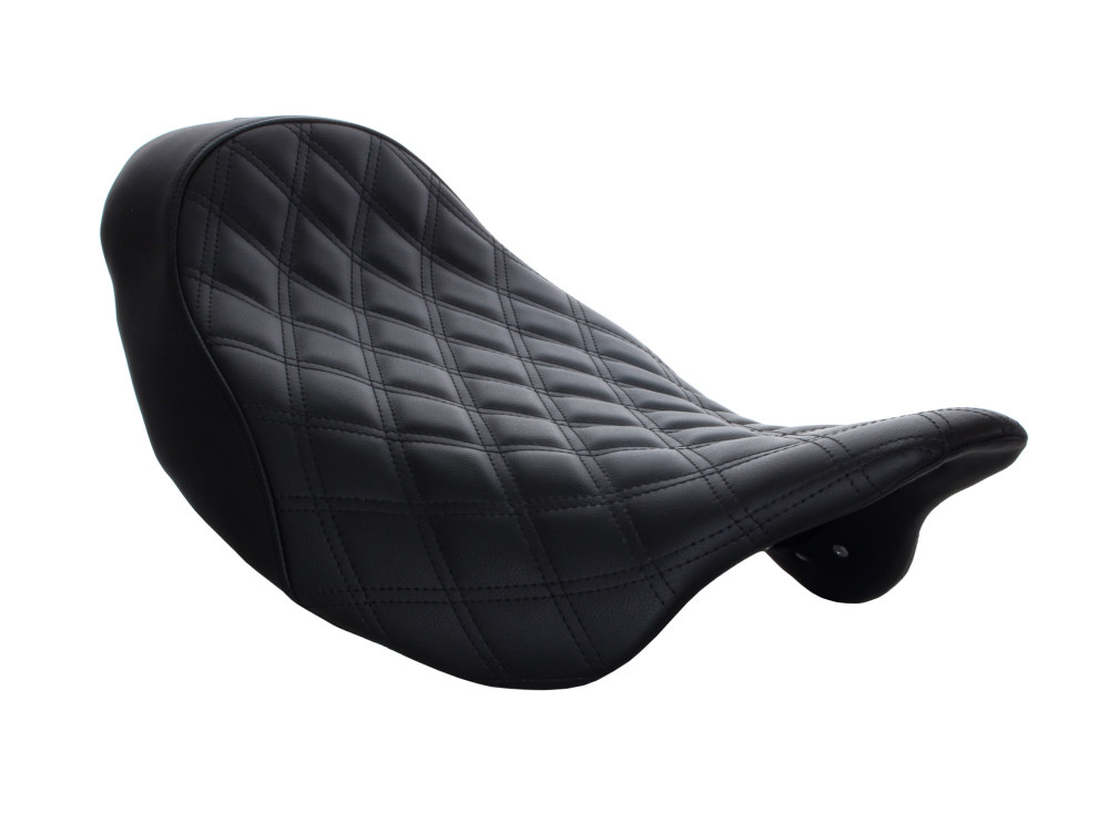 SADDLEMEN Renegade LS Solo Seat With Black Double Diamond Lattice Stit