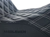 Step-Up LS Dual Seat with White Double Diamond Lattice Stitch. Fits Most Touring 2008-2024