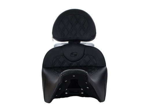 Extended Reach Roadsofa LS Dual Seat With Backrest. Fits Most Touring 2008-2024
