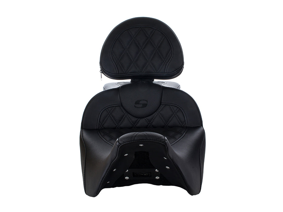 Extended Reach Roadsofa LS Dual Seat With Backrest. Fits Most Touring 2008-2024