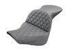 Explorer LS Dual Seat with Black Double Diamond Lattice Stitch. Fits Breakout 2013-2017.