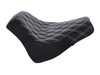 Renegade LS Solo Seat with White Double Diamond Lattice Stitch. Fits Fat Bob 2018-2024