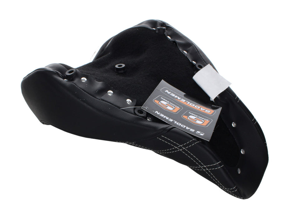 Renegade LS Solo Seat with Silver Double Diamond Lattice Stitch. Fits Sport Glide & Low Rider 2018up, Low Rider S 2020up & Low Rider ST 2022up.