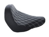 Renegade LS Solo Seat with White Double Diamond Lattice Stitch. Fits Sport Glide & Low Rider 2018up, Low Rider S 2020up & Low Rider ST 2022up.