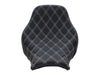 Renegade LS Solo Seat with White Double Diamond Lattice Stitch. Fits Softail Deluxe 2018-2020 & Heritage Classic 2018up
