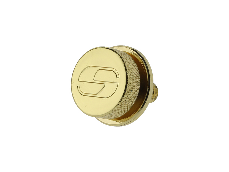 SADDLEMEN Seat Mounting Knob – Gold. Fits H-D 1996up