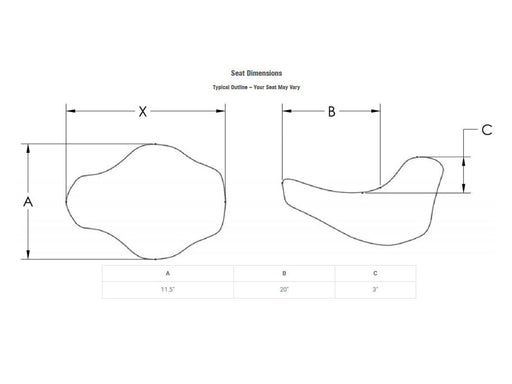 Renegade LS Solo Seat with Black Double Diamond Lattice Stitch. Fits Electra Glide & Ultra Classic 1997-2007.