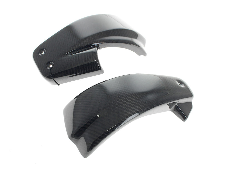 Carbon Side Covers - Gloss Finish. Fits Softail 2018-2024 With Remote Preload Adjuster