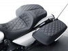 Lattice Stitch Saddlebag Lid Covers. Fits Most Touring 2008-2024
