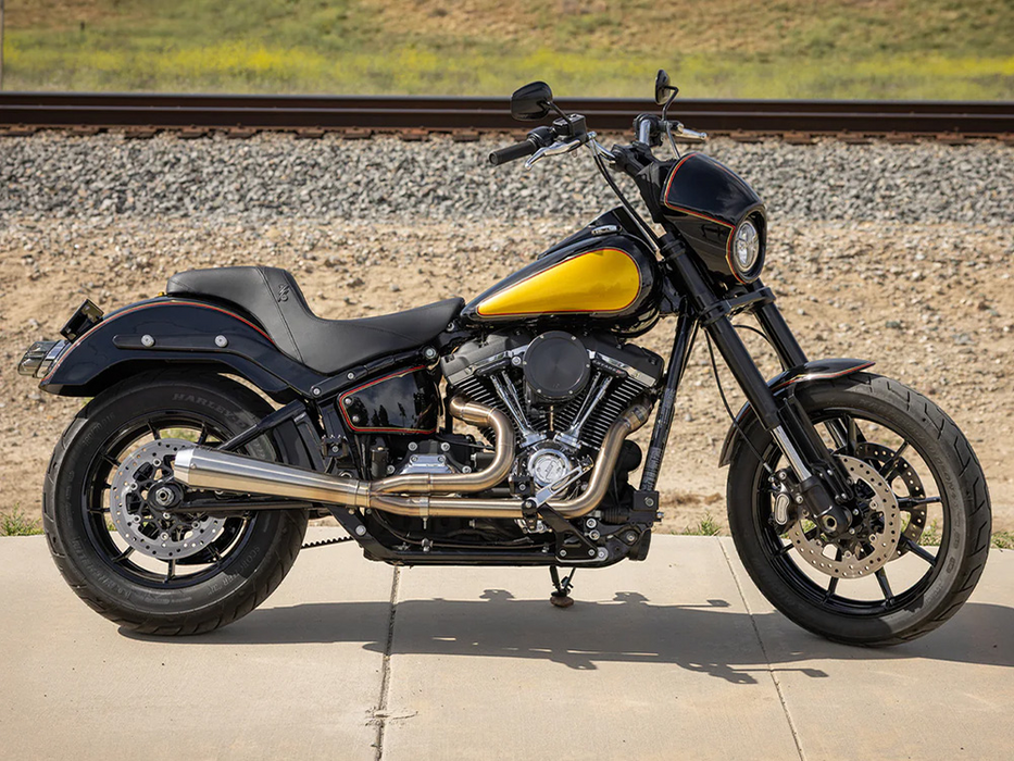 SADDLEMEN Thrashin X Saddlemen Step-Up Smooth Dual Seat. Fits Sport Glide & Low Rider 2018up, Low Rider S 2020up & Low Rider ST 2022up