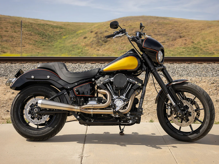 SADDLEMEN Thrashin X Saddlemen Step-Up Tuck & Roll Dual Seat. Fits Sport Glide & Low Rider 2018up, Low Rider S 2020up & Low Rider ST 2022up