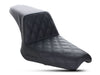 Step-Up LS Dual Seat with Black Double Diamond Lattice Stitch. Fits Yamaha Bolt 2013up.
