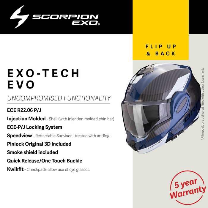 SCORPION EXO TECH EVO SOLID - MATTE BLK