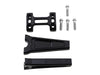 6in. Straight Risers - Black. Fits 1in. Handlebar