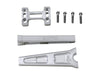 8in. Straight Risers - Raw Aluminium. Fits 1in. Handlebar