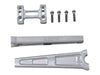 10in. Straight Risers - Raw Aluminium. Fits 1in. Handlebar