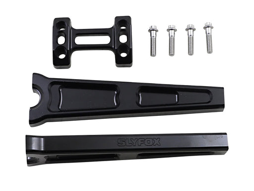 10in. Straight Risers - Black. Fits 1in. Handlebar