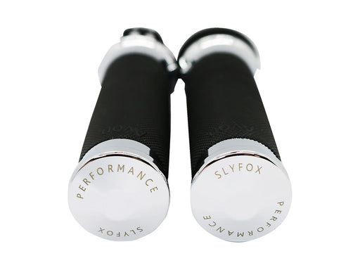 Handgrips - Chrome. Fits H-D with Throttle Cable